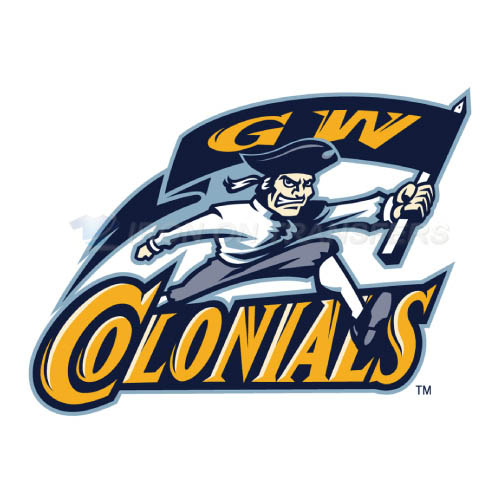 George Washington Colonials Logo T-shirts Iron On Transfers N444 - Click Image to Close